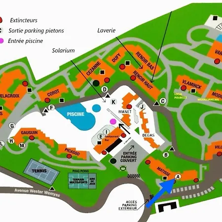 Piscine-parc-tennis Apartamento Cannes